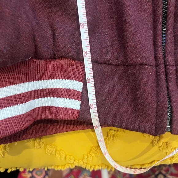 Vintage San Francisco 49ers Varsity Jacket Quilted Interior, Wool & Black Leathe - Picture 4 of 8